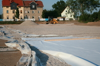 Bau Kunstrasenplatz - Verlegung Drainage…